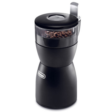 德龙（Delonghi）咖啡机 磨豆机 家用电动不锈钢研磨机 KG40黑