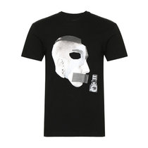 Alexander McQueen/亚历山大.麦昆 MCQ纯棉潮款短袖T恤 291571 RFR38(黑色 L)