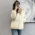 MISS LISA韩版短款棉服冬季小个子女装加厚棉袄外套D0001(杏色 XS)
