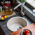 科恩纳石英石水槽单槽花岗岩水槽厨房洗菜盆洗碗池小圆槽(D460古田麦豪华套餐)