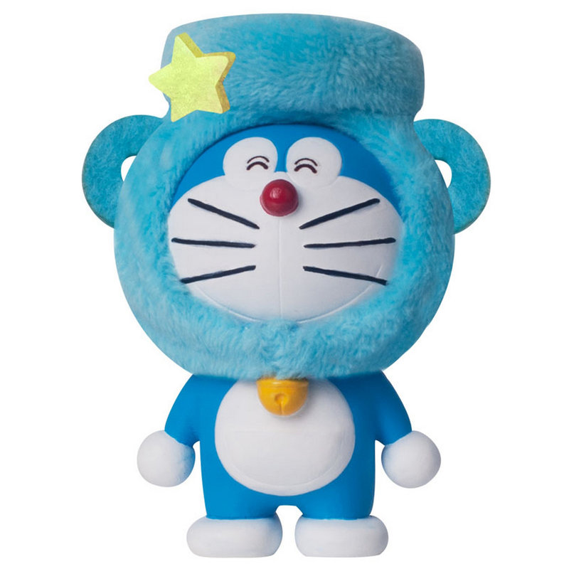 哆啦a梦十二星座毛绒头套玩具公仔pvc搪胶吊饰水瓶座