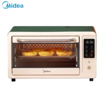 美的(Midea)电烤箱 PT1411W 家用小型烘焙多功能全自动智能大容量烤箱(森墨绿 默认版本)