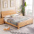 进畅家具 床 实木床进口榉木现代简约中式1.5m1.8米双人床榉木床高箱床储物床婚床(1.8*2米 床)