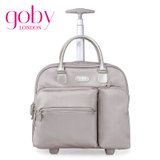 goby果比两轮小拉杆箱单杆旅行手提袋超轻女性电脑iPad登机行李箱(香槟金 16寸)