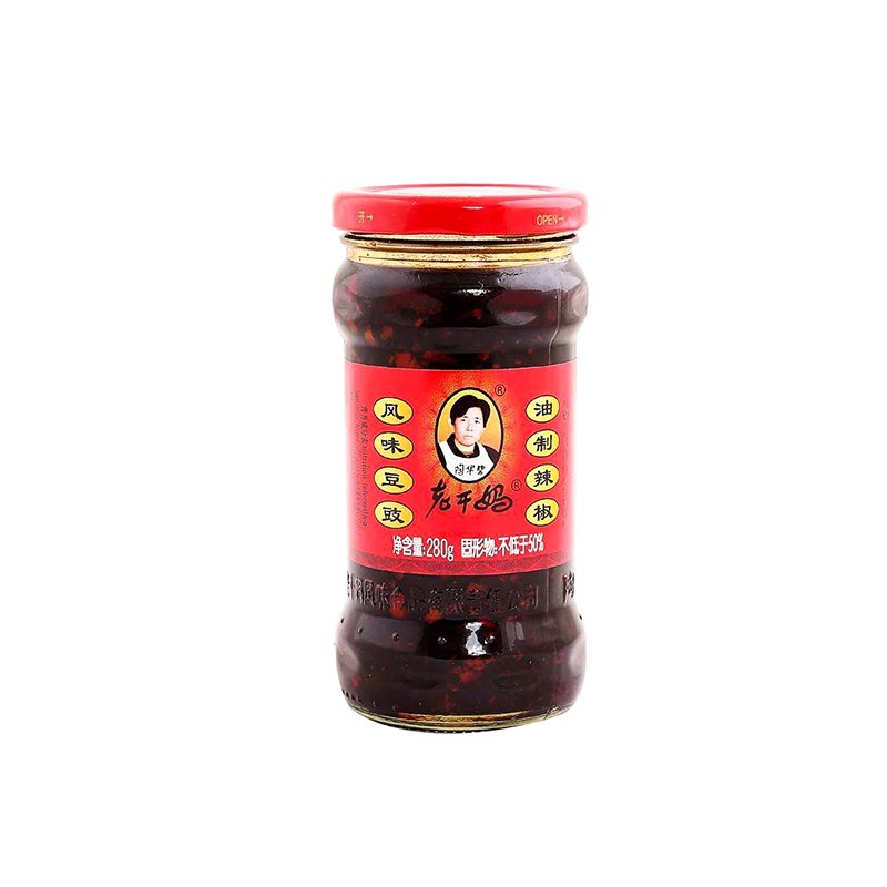 贵州特产老干妈风味豆豉280g3油制辣椒酱拌饭火锅蘸料陶华碧即食