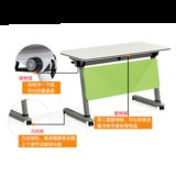 云艳简约办公桌可拼接移动可折叠培训桌长条桌YY-Z0002白色
