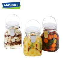 Glasslock韩国酿酒杂粮密封罐会呼吸的酵素大容量玻璃储物罐1-4L(1000ml密封储存罐)
