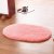 艾虎超柔加厚羊羔绒地毯客厅卧室床边毯飘窗地垫(粉红色椭圆 1.2米X1.6米)第2张高清大图