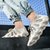 茂足潮流飞织运动鞋 男女鞋450 2021年新款 飞织透气运动鞋子(米色 40)