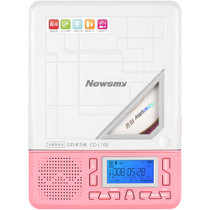 纽曼L100锂电版 粉色 便携CD机播放器CD复读机英语小学生放光盘随身听插卡U盘