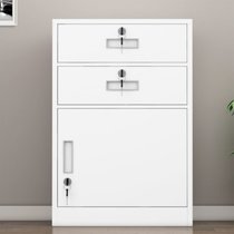 俊采云JCY-A2办公矮柜资料柜带锁储物柜活动抽屉文件柜（单位：个）(白色)