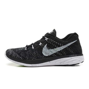 耐克nike flyknit 登月3代 飛線 男女 運動鞋 跑步鞋 男鞋 女鞋(黑白