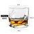 威士忌纯饮杯网红啤酒杯白兰地杯玻璃家用高端古典洋酒杯酒吧杯子(黑色 异形杯-250mL)