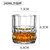 威士忌纯饮杯网红啤酒杯白兰地杯玻璃家用高端古典洋酒杯酒吧杯子(方钻杯-240mL)