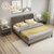 拉斐曼尼 BSA010 实木床1.8米双人床 北欧主卧室婚床现代简约木床(图片 床)