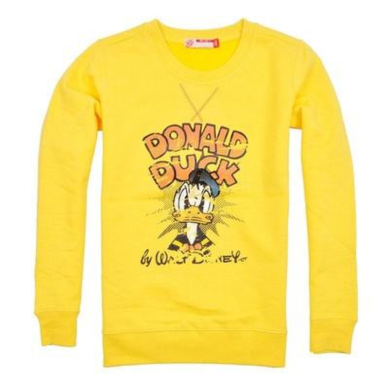 赛客传奇时尚休闲女士圆领无帽卫衣donaldduckgwzh3256黄色 l