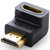 绿联(UGREEN) 20109 HDMI公对母 L型直角90度直头 转弯头 (计价单位 个)黑色