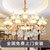 欧式水晶吊灯创意复古简欧卧室灯餐饭厅创意蜡烛灯复式楼梯个性灯(2头24*24CM)
