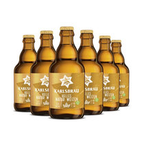 卡斯布鲁德国原瓶进口 卡斯布鲁(KARLSBRÄU)小麦啤酒 330ml*6瓶 整箱装