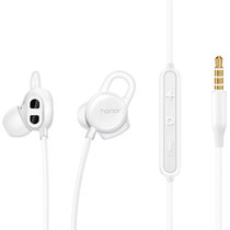 华为(honor)荣耀心晴原装运动入耳式耳机AM16苹果华为三星手机通用耳线心率监测三键线控(白色)