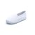 2021款白色室内鞋童鞋儿童小白鞋女童帆布男童幼儿园小学生表演鞋(纯白色 尺码)(白色二扣 24)