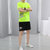 富贵鸟夏季短袖t恤休闲运动套装宽松型短裤两件套跑步薄款健身速干套装2088(绿色 M 建议85到100斤)
