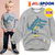 JELISPOON吉哩熊冬季新款男童女童T恤霸气恐龙加绒卫衣(150 雾灰色)