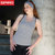 spiro 运动内衣瑜伽背心女跑步健身速干透气上衣休闲运动T恤S281F(浅灰色 M)