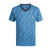 U.S.POLO.ASSN男士短袖时尚V领不规则条纹打底T恤 T342028(蓝色 S)