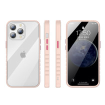 苹果13手机壳 iPhone13 Pro Max防摔透明保护套镜头全包硅胶软壳(粉红色 iPhone 13)