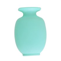 魔力塑料花瓶无痕粘贴墙贴水养墙壁挂水培帖冰箱贴小自粘可贴玻璃(C74-蓝色2个(不含花))