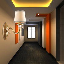 臻承吊灯 卧室客厅餐厅家用带LED简约现代节能吊灯MDS8605(单头壁灯 金古铜色)