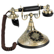 派拉蒙（paramount）HA1910公爵仿古电话（青古铜）（仿制1910年美国经典电话机型，按键个性化，中间键为重拨键，声音的铃声可调）