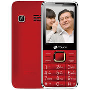 天语（K-Touch）T2 移动/联通GSM 双卡双待 直板 老人手机 大字体 大按键 大音量 手机(红色)