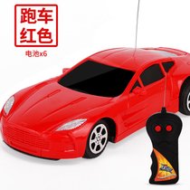 手柄无线遥控汽车充电电池四驱赛车金刚机器人儿童男孩超大玩具车(红色跑车【遥控版】)