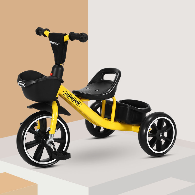永久forever永久儿童三轮车手推车脚踏车135岁宝宝手推小孩宝宝童车无