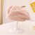 SUNTEKins秋冬新款韩版婴幼儿童洋气针织帽贝雷帽子宝宝柔软画家毛线帽(约7个月-4岁（46-52cm）有弹性 浅粉色 针织贝雷帽)