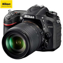 尼康(Nikon) 单反相机 D7200（18-105）VR KIT 黑色(官方标配)