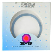 B+W 58mm 普通UV紫外线滤镜 顶级滤镜的标杆与典范