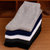 12双装 哈伊费舍男士四季运动纯色全棉中筒袜(黑色12双 均码)