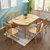 恒兴达 日式纯实木餐桌椅组合北欧全实木橡胶木长桌小户型4人桌餐厅家具(跳台餐桌-1.2米原木色 单餐桌)第2张高清大图