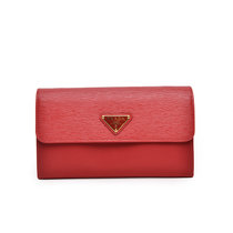 PRADA普拉达女包 女士时尚休闲长款手拿钱包1MT437 2EZ7(红色)