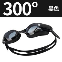COPOZZ泳镜高清防雾防水男女士大框度数游泳眼镜装备(黑框300度)