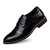 商务皮鞋男士皮鞋圆头中跟系带商务鞋透气舒适k023(黑色 41)