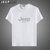 JEEP SPIRIT吉普短袖T恤简约字母图案纯棉t恤户外运动半袖打底衫圆领套头衫(2-2013白色 4XL)