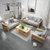 一米色彩 实木沙发 中式沙发 沙发 客厅 实木 现代中式木沙发组合 客厅沙发(粗麻 单人位)