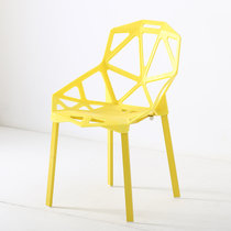 物槿 几何塑料椅子 YG-01(黄色)
