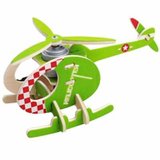 模型玩具 若态科技 DIY模型 木质太阳能飞机 机动直升机 蜜蜂P230