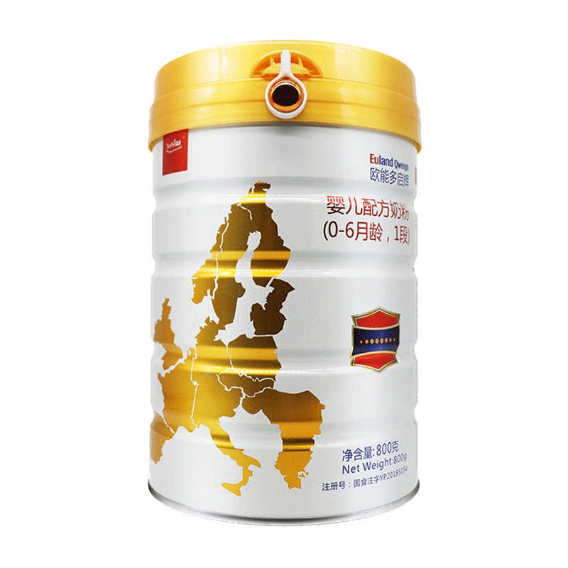 宜品欧能多启辉1段800g6罐益生菌奶粉进口婴儿新生宝宝一段牛奶粉