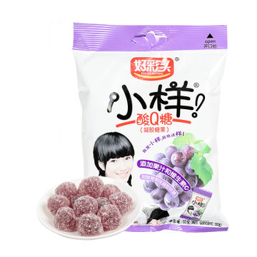 好彩头小样酸q糖(葡萄凝胶糖果) 65g/袋